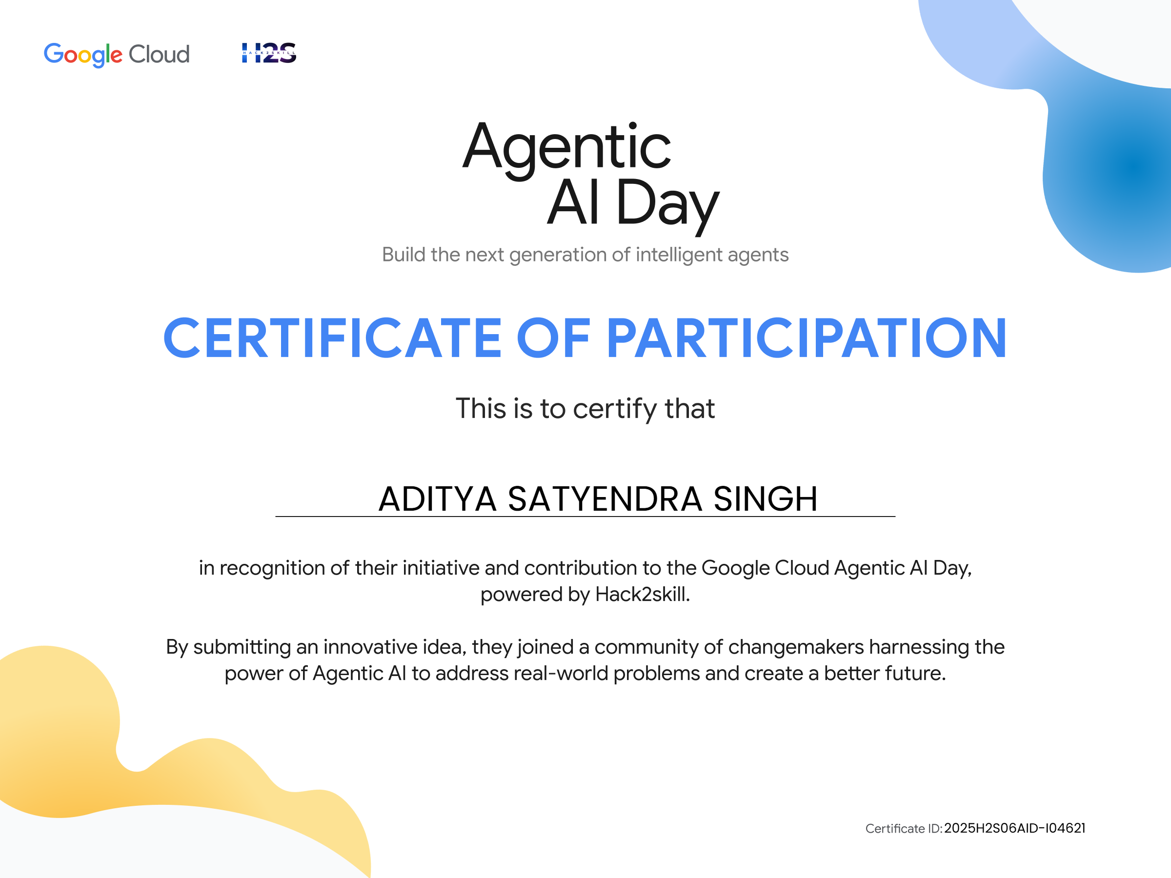 Hack2skill-Google-Certificate