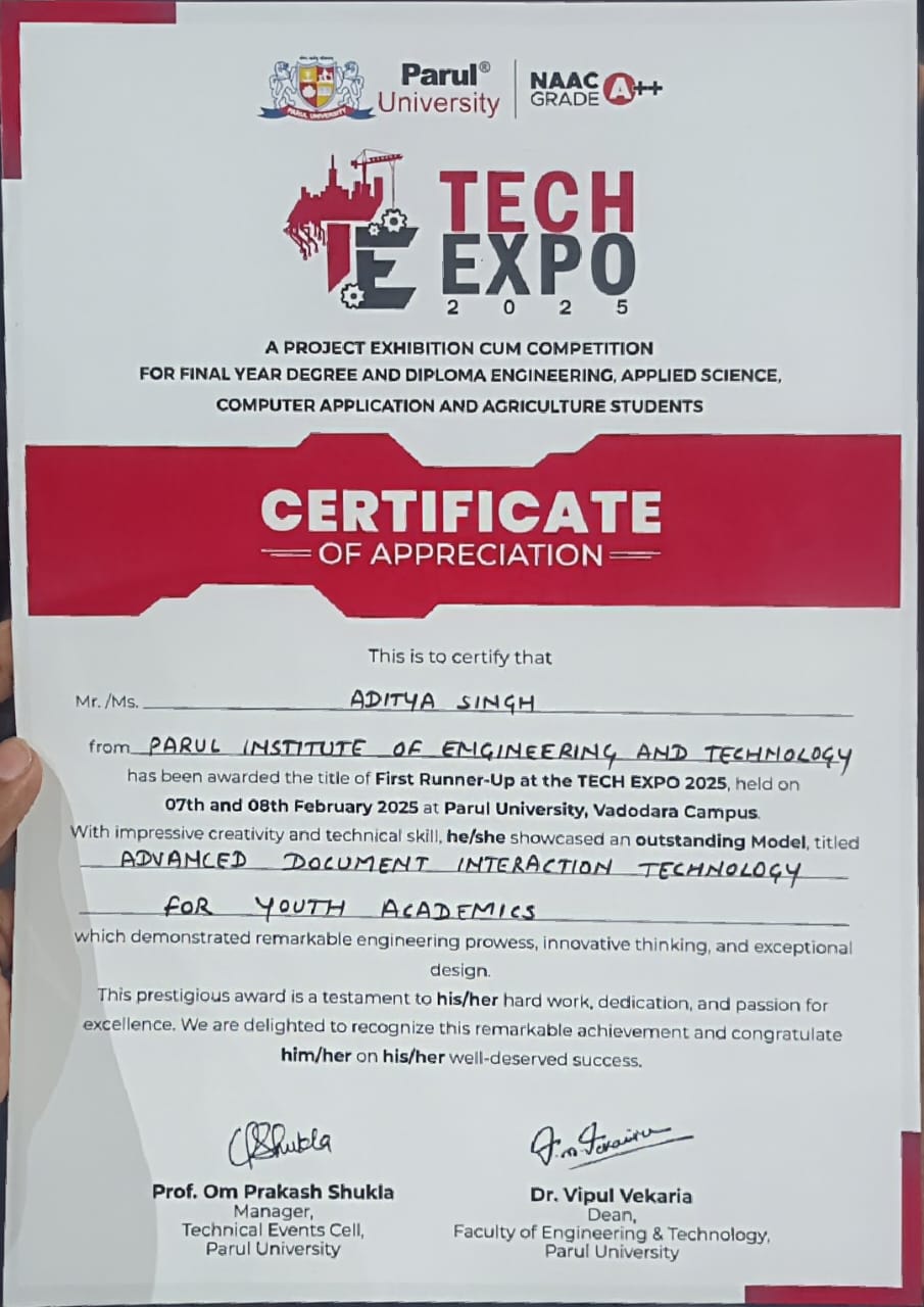 Tech Expo 2025 - Academic Document Interaction System
